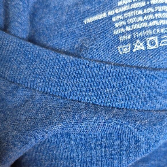 Quiksilver Men's Heathered Blue Tee - Picture 15 of 16